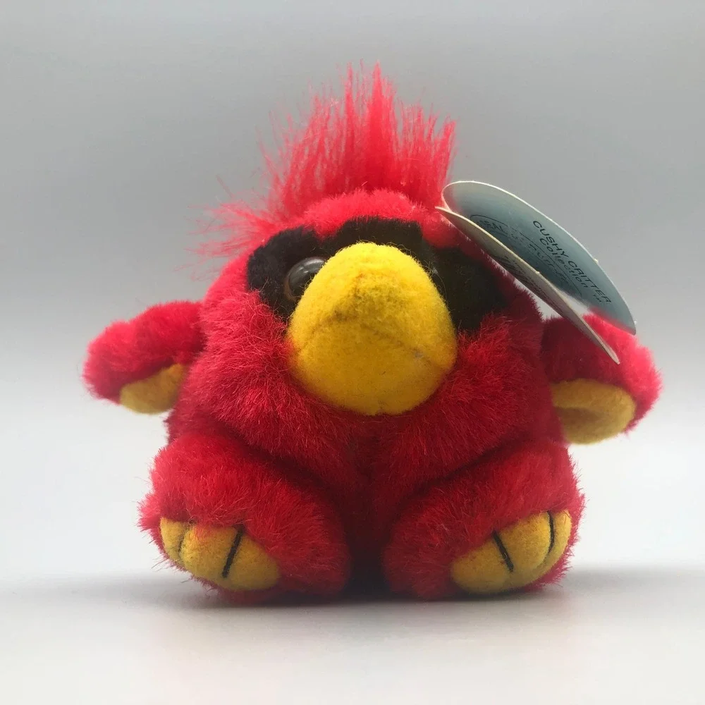 Vintage Purr-Fection MJC Red Cardinal Plush Baby Bandit Cushy Critter 1999 2849M